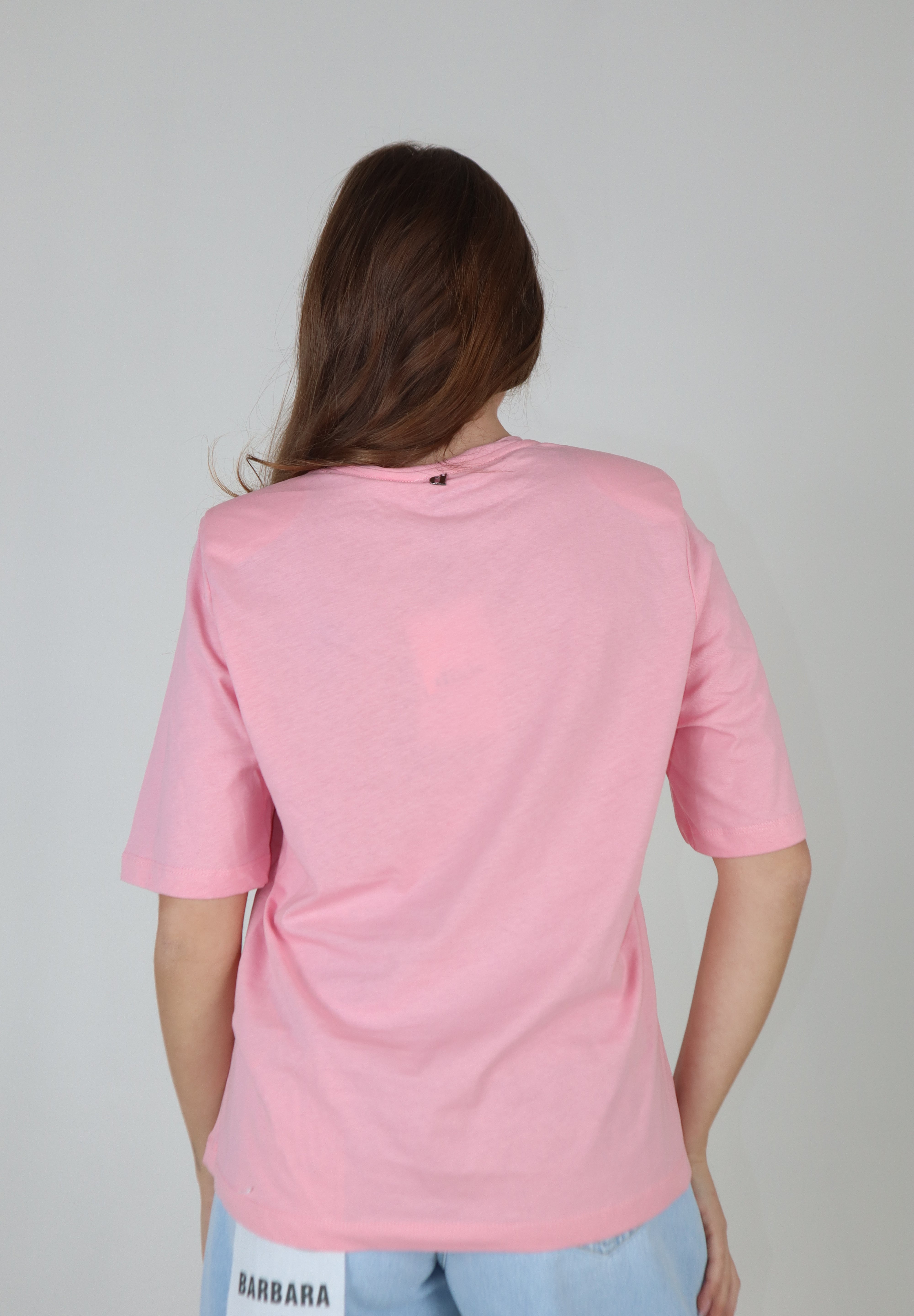T-SHIRT SPALLINE COLORS ROSA