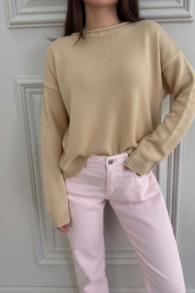 MAGLIA PARICOLLO SABBIA