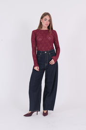 BODY GIROCOLLO PIZZO BORDEAUX