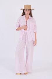 PANTALONE LINO ROSA DIXIE