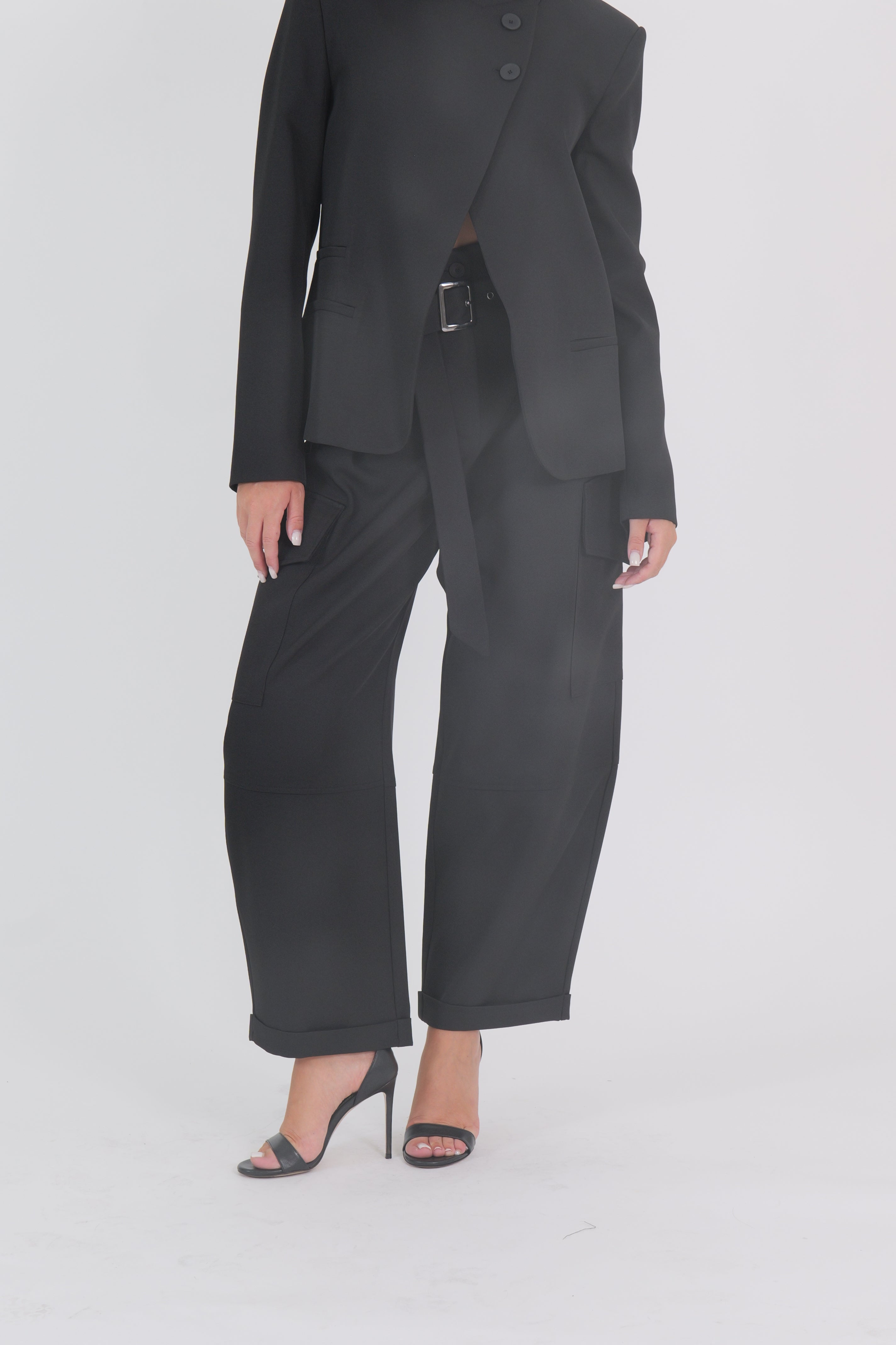PANTALONE TASCONI NERO