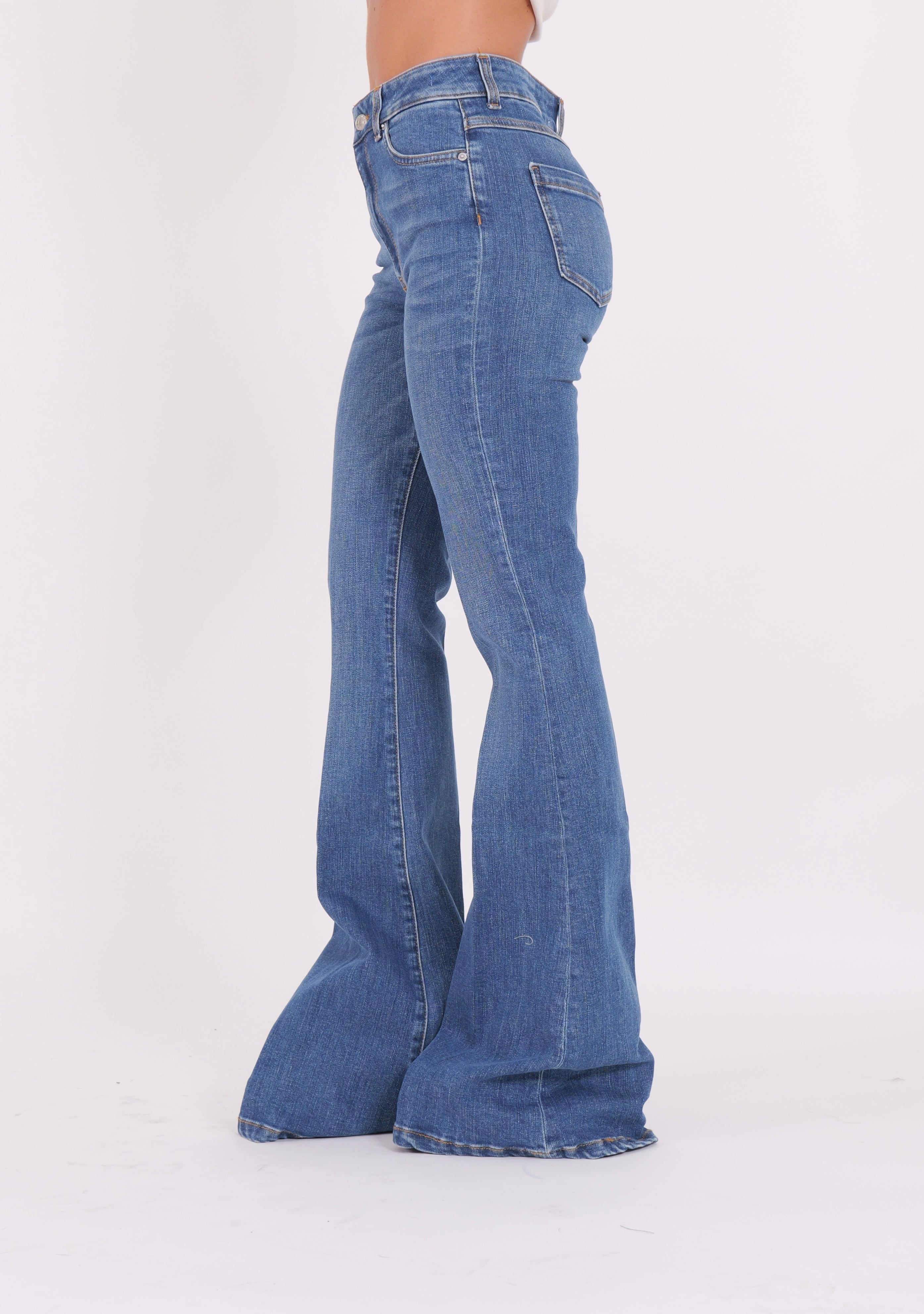 DENIM GISELE FLARE BLU