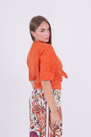 CAMICIA MUSSOLA PAPAYA