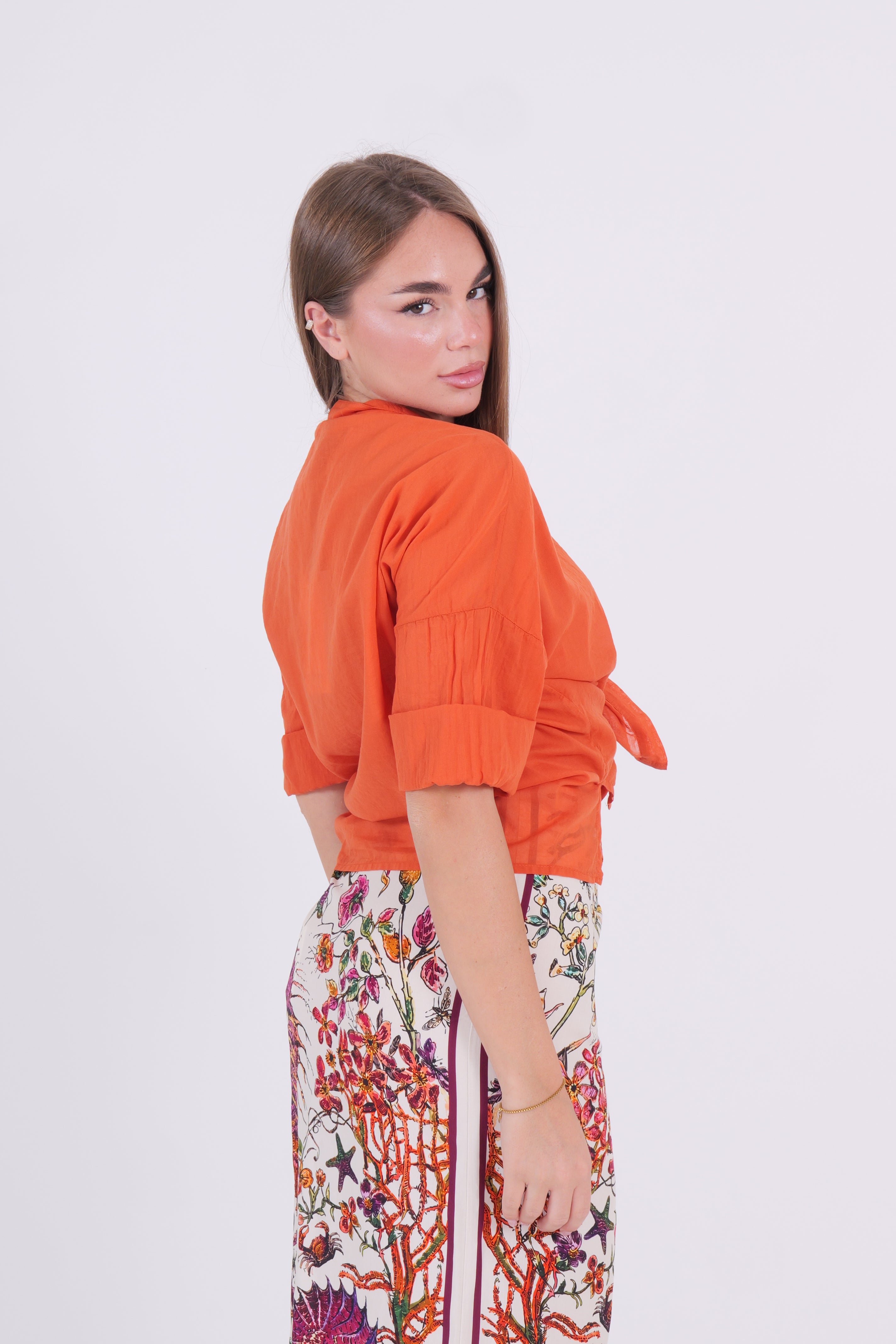 CAMICIA MUSSOLA PAPAYA