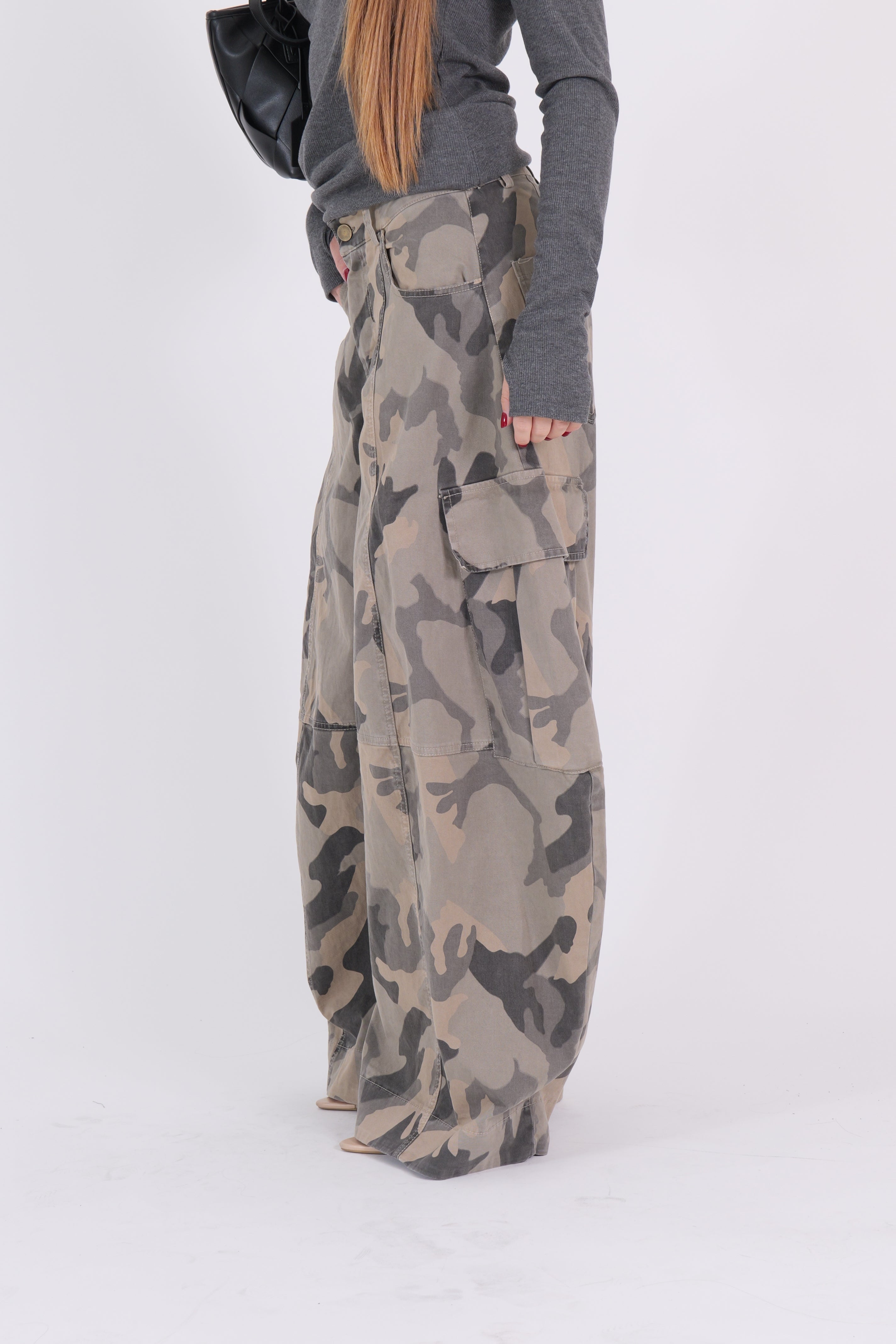 PANTALONE MIMETICO GRIGIO
