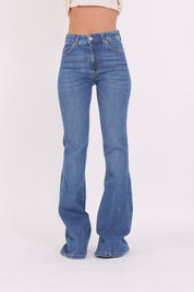 DENIM GISELE FLARE BLU