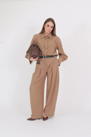 PANTALONE COW CAMMELLO