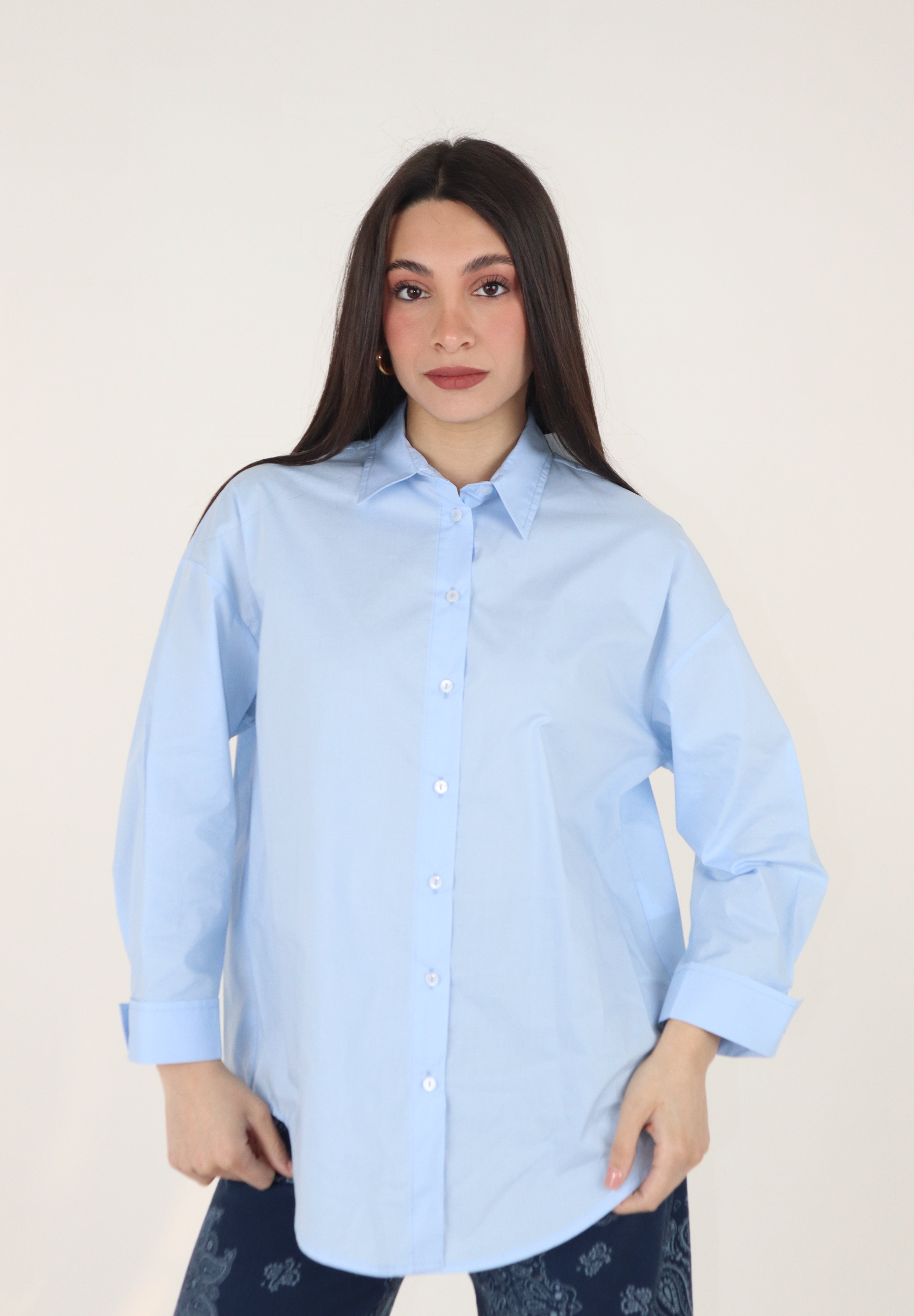 CAMICIA CELESTE