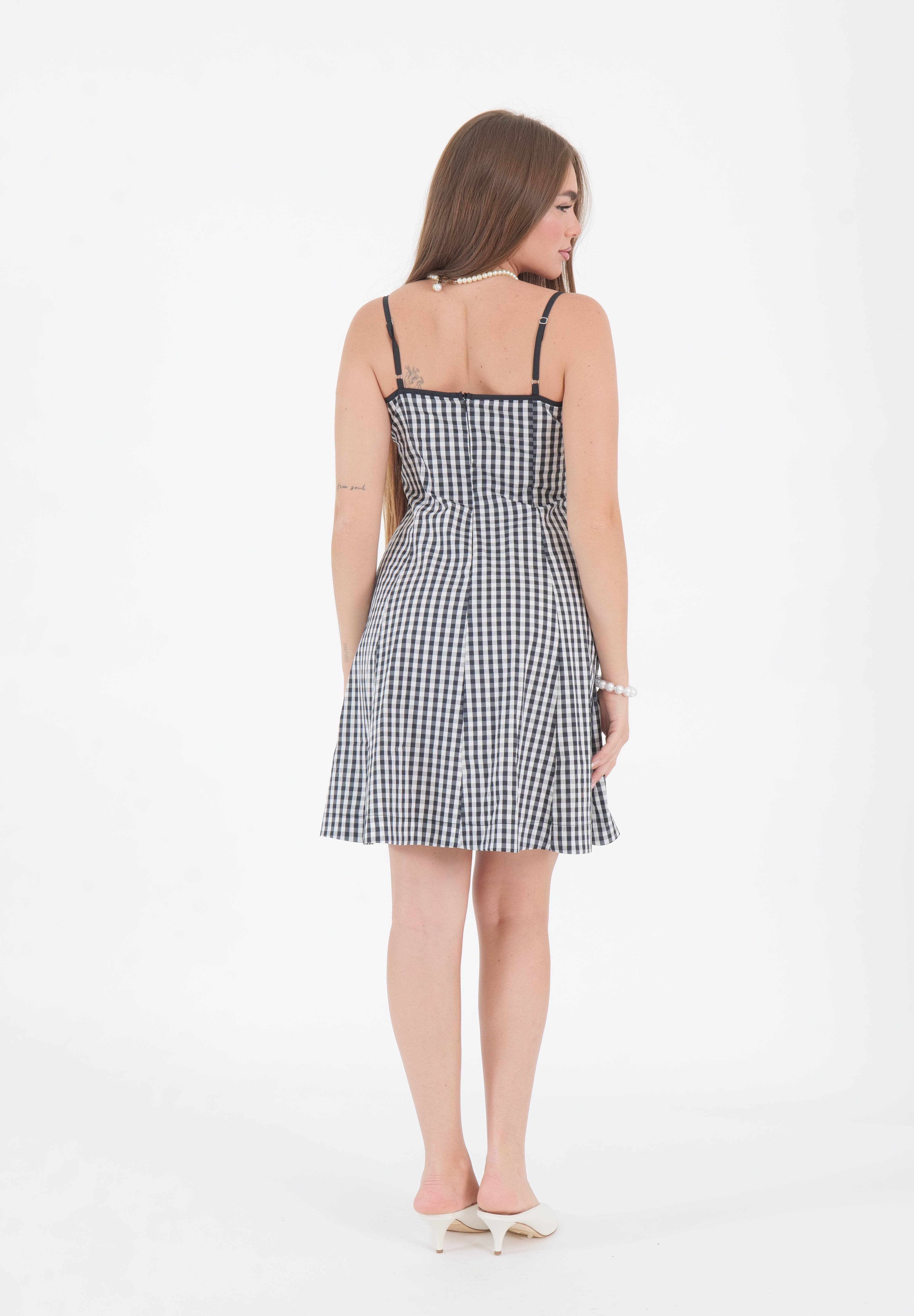 MINI DRESS VICHY NERO