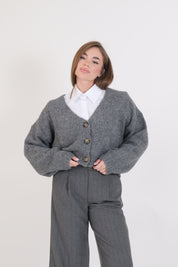 CARDIGAN GRIGIO MELANGE
