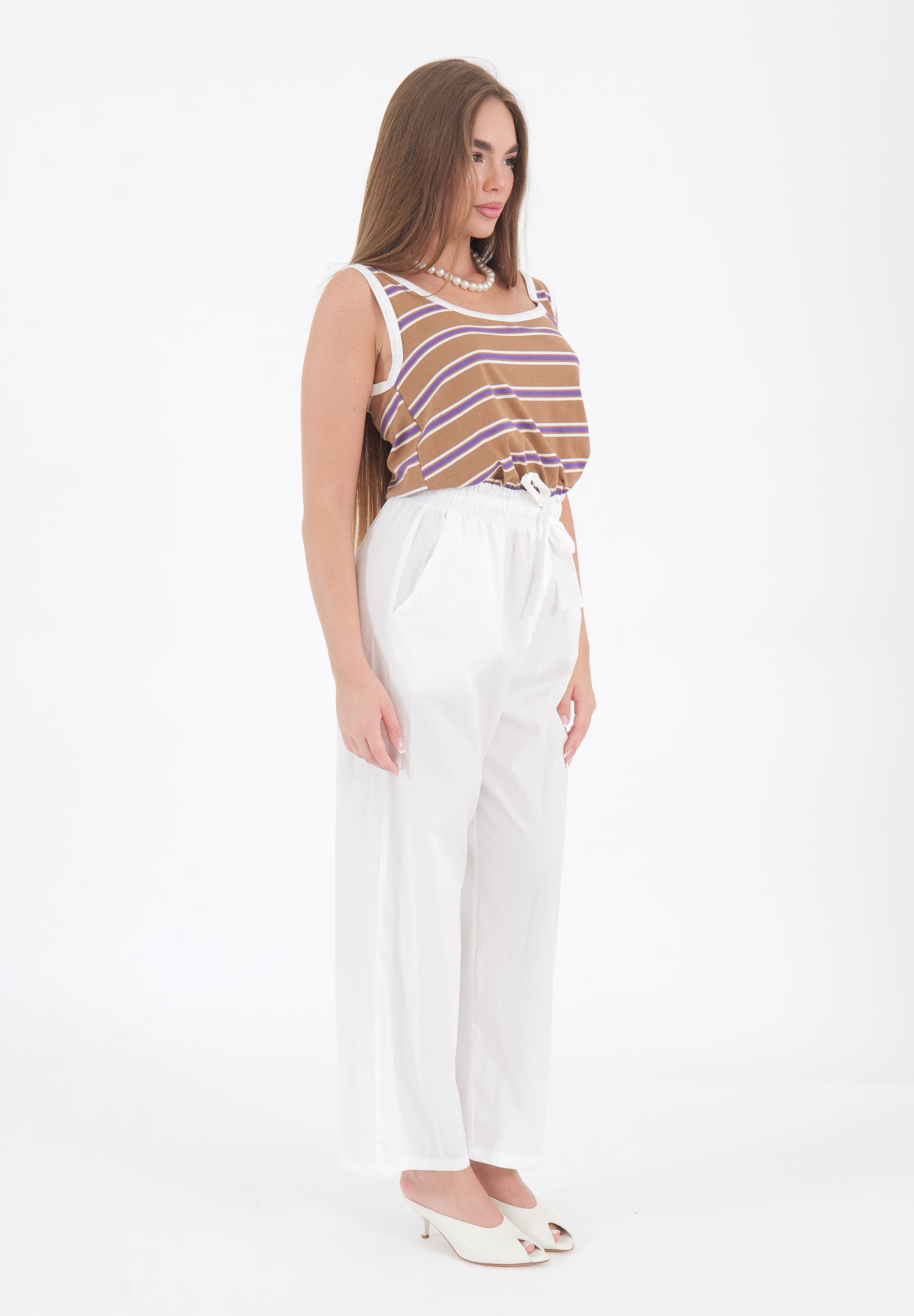 JUMPSUIT BIANCA VIOLA E CAMMELLO