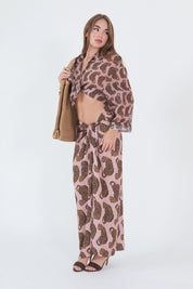 MAXI GONNA PAREO LEOPARD