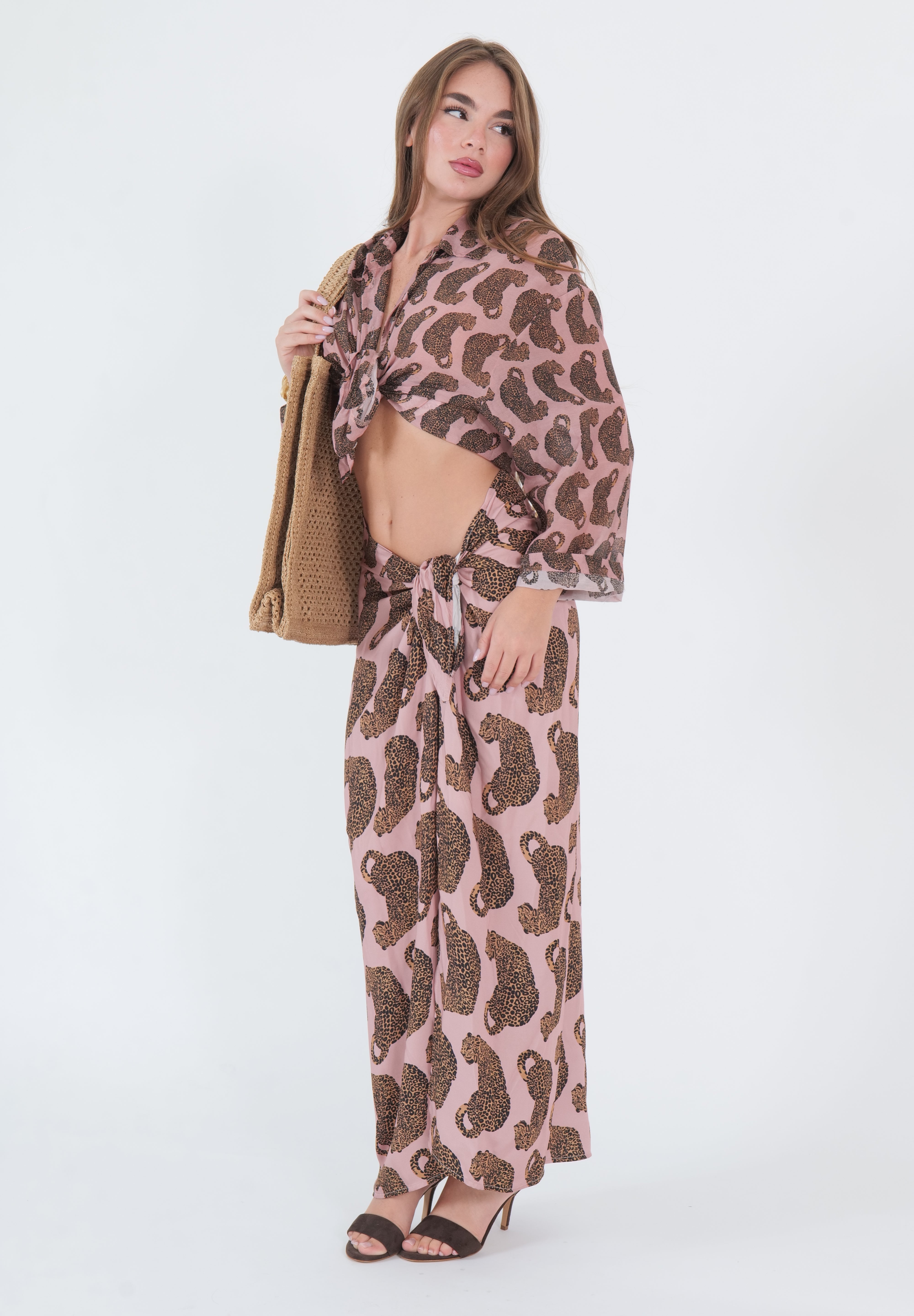 MAXI GONNA PAREO LEOPARD