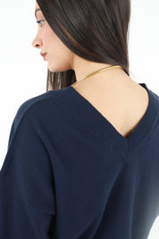 MAGLIA SCOLLO V BLU