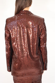 BLAZER PAILLETTES CHOCO