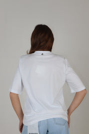 T-SHIRT SPALLINE COLORS BIANCO