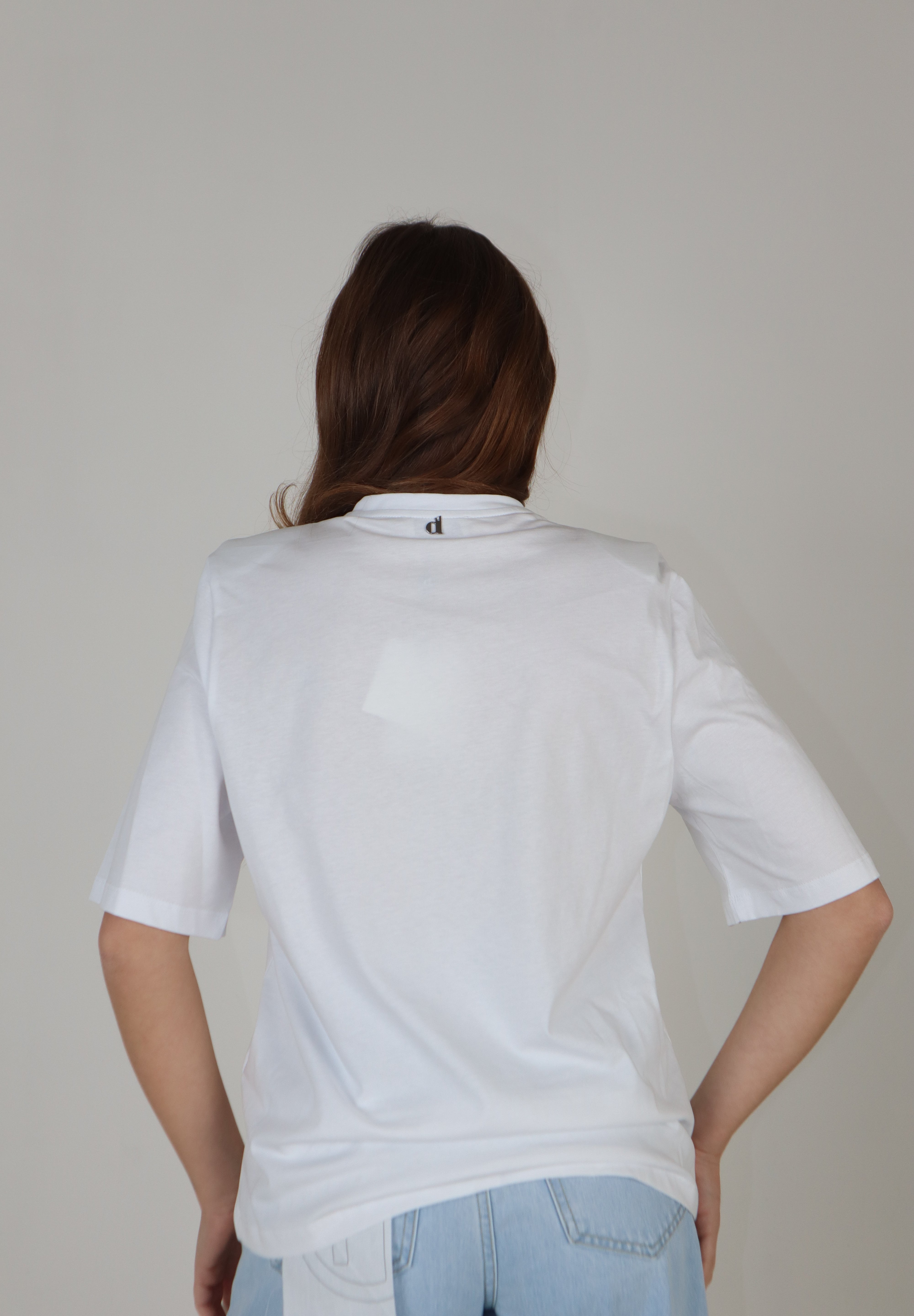T-SHIRT SPALLINE COLORS BIANCO