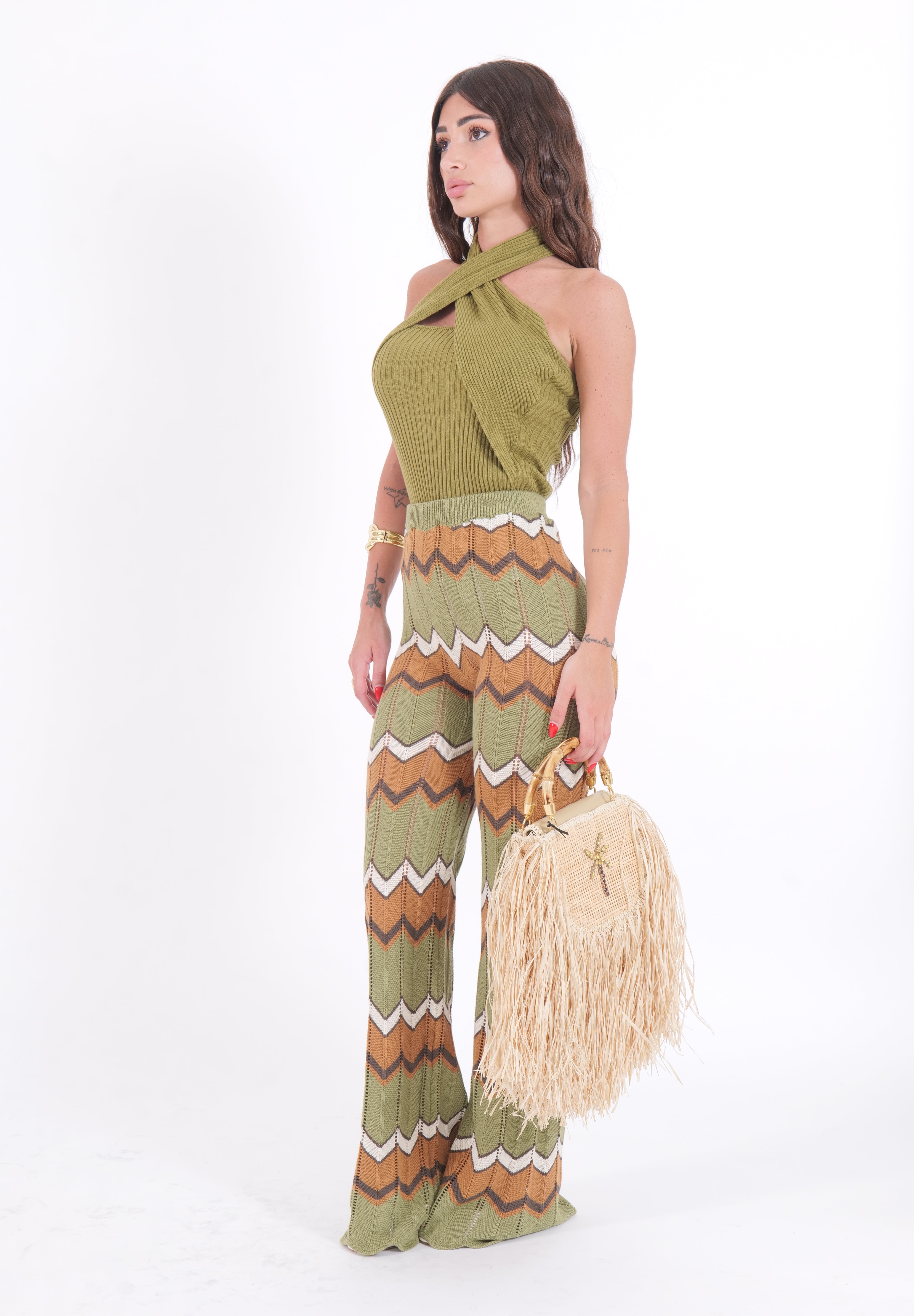 PANTALONE OLIVIA MILITARE
