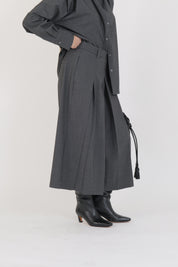 PANTALONE PLISSÈ ANTRACITE