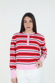 MAGLIA RIGHE PINK