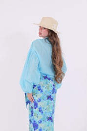 CAMICIA MUSSOLA CELESTE