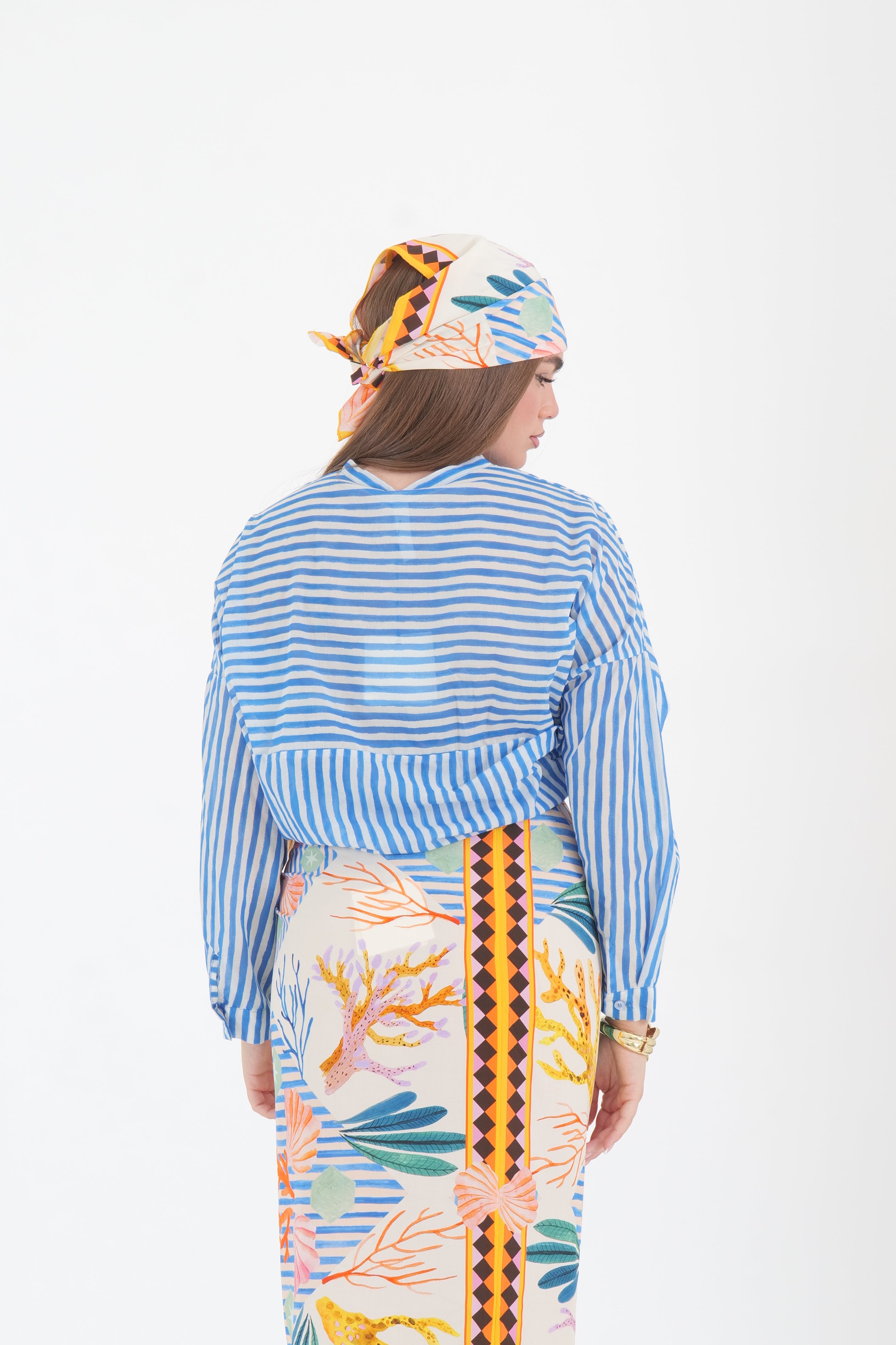 CAMICIA MUSSOLA BLU
