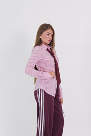 SLIM SHIRT AVA PINK WINE