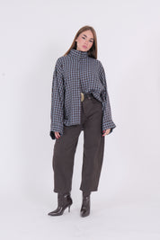 CAMICIA CELESTE/MORO
