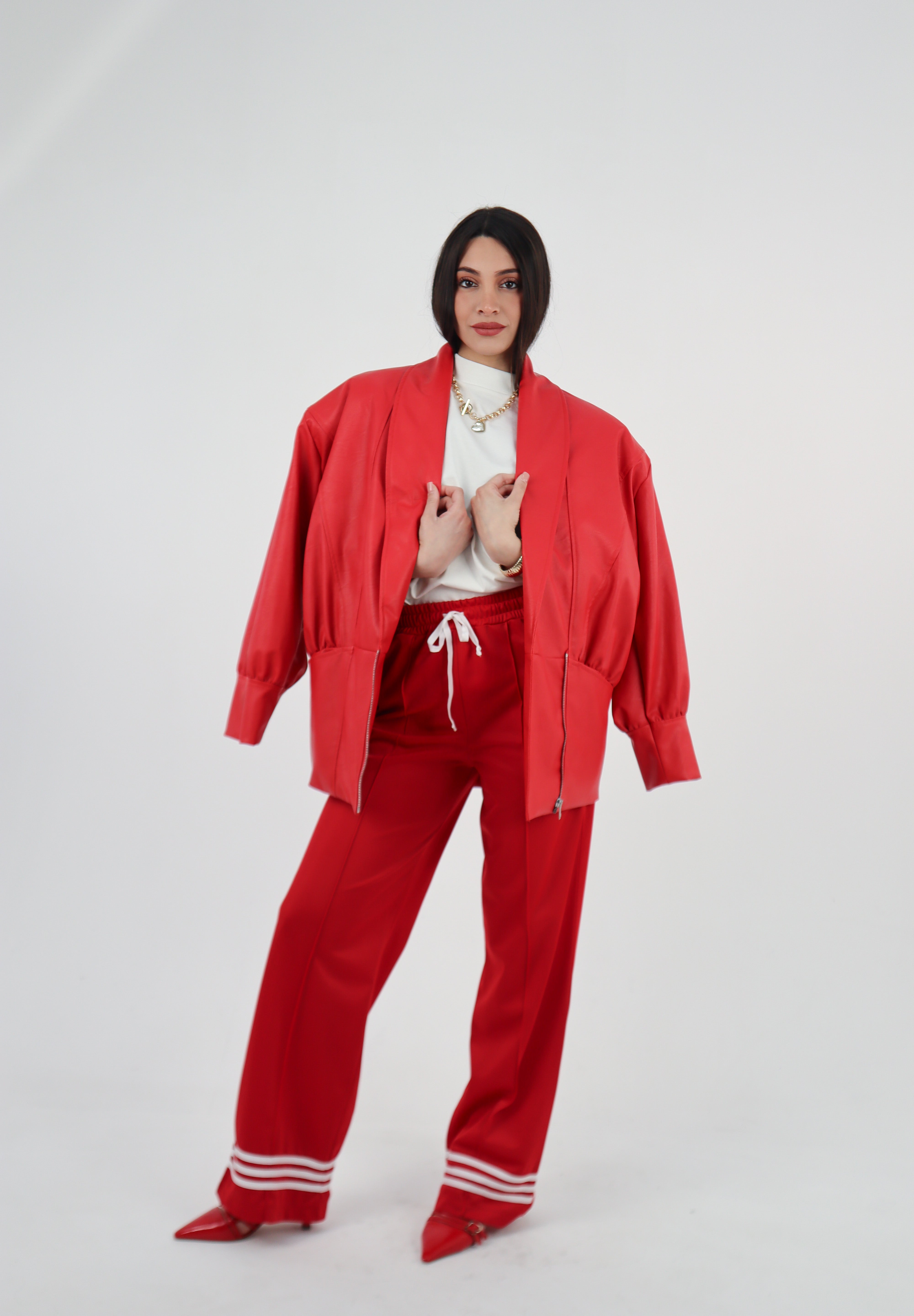 PANTALONE JOGGER ROSSO