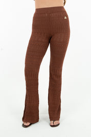 PANTALONE LUREX LACE MORO