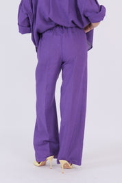 PANTALONE LINO VIOLA DIXIE