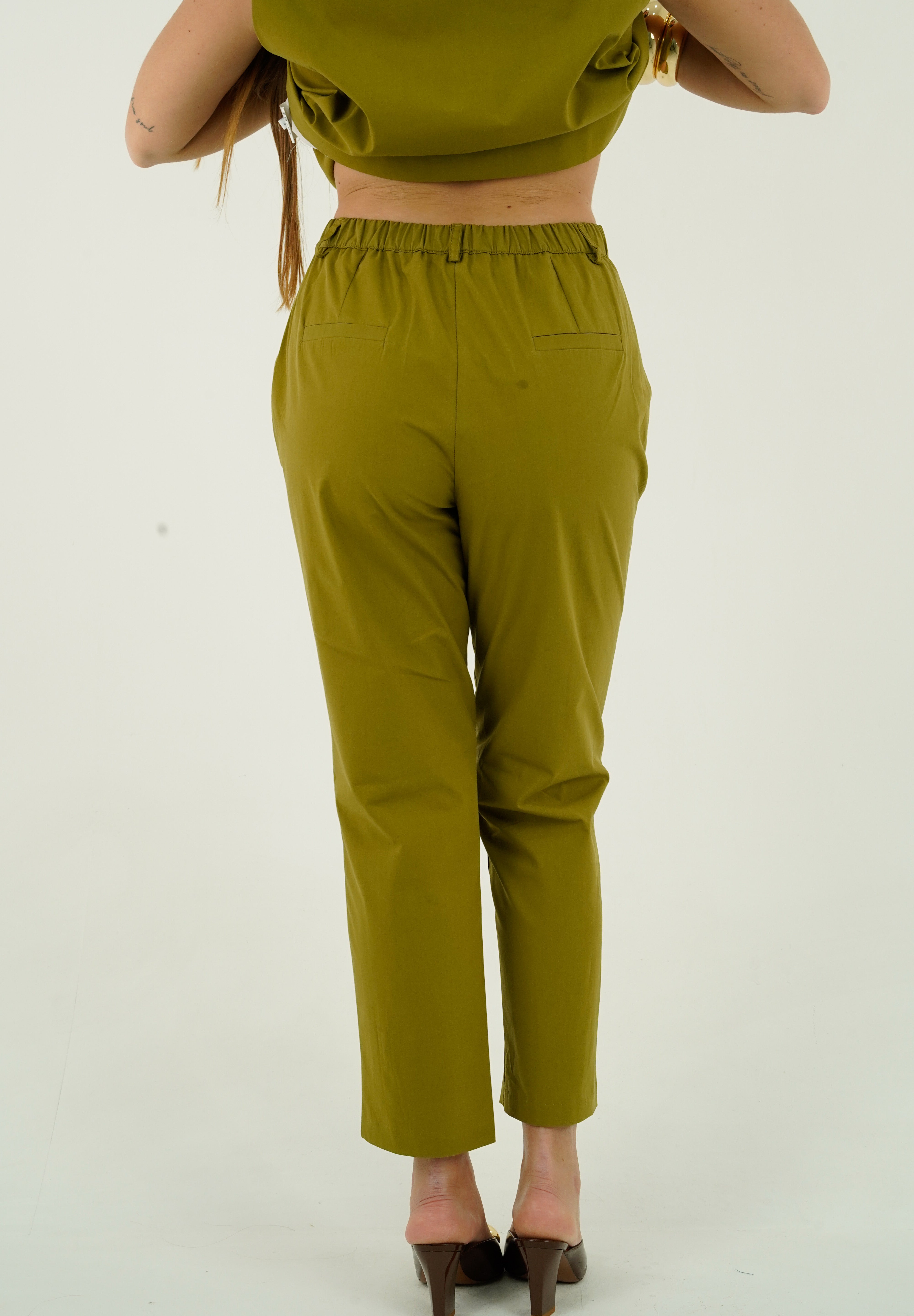 PANTALONE VERDE OLIO