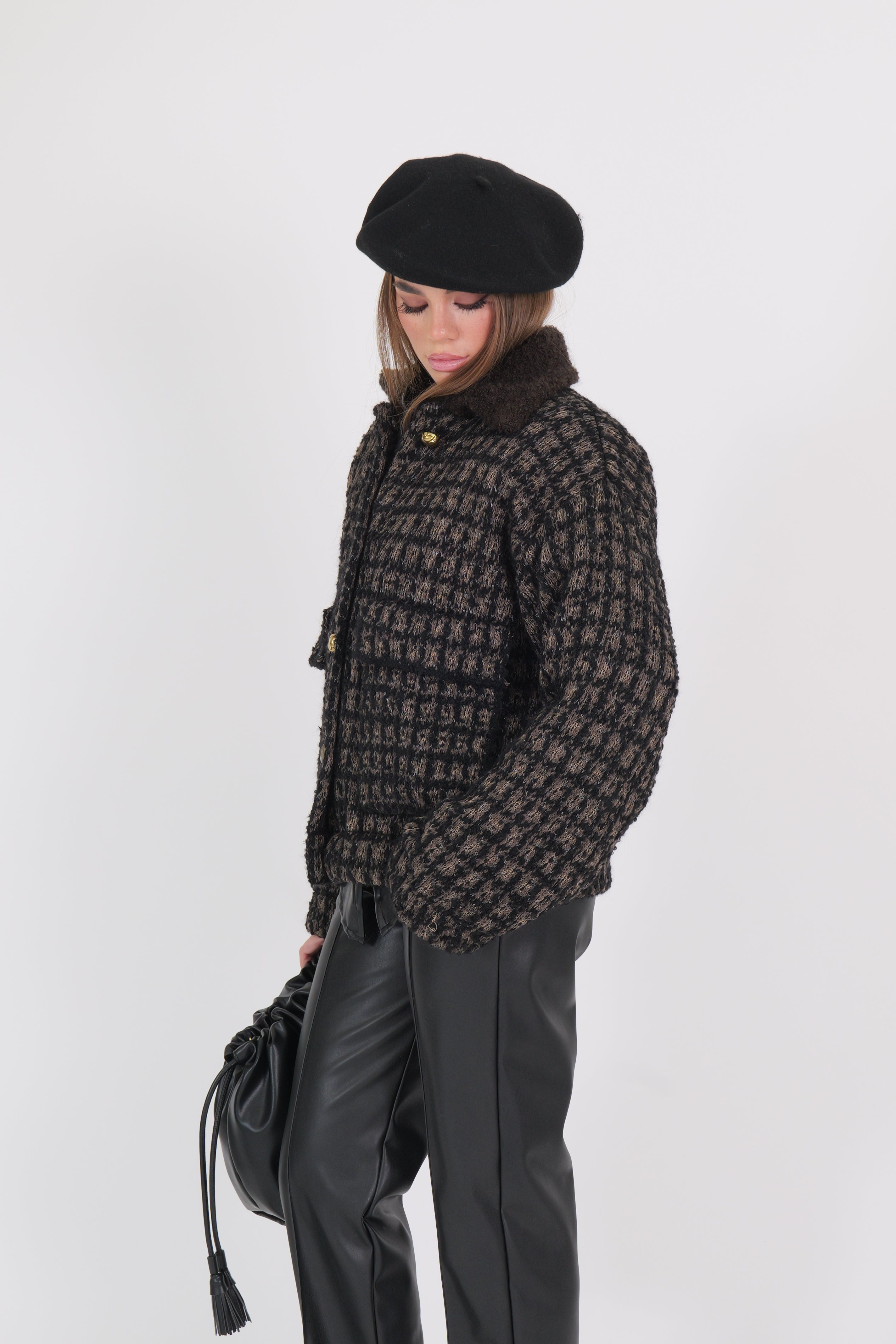 COCO BOMBER NERO/MORO