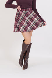 MINI GONNA JEWELS BORDEAUX
