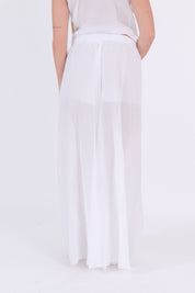PANTALONE SFRANGIATO BIANCO
