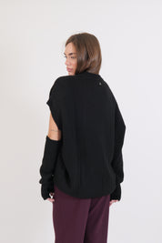 MAGLIA NERO MISTO LANA DIXIE