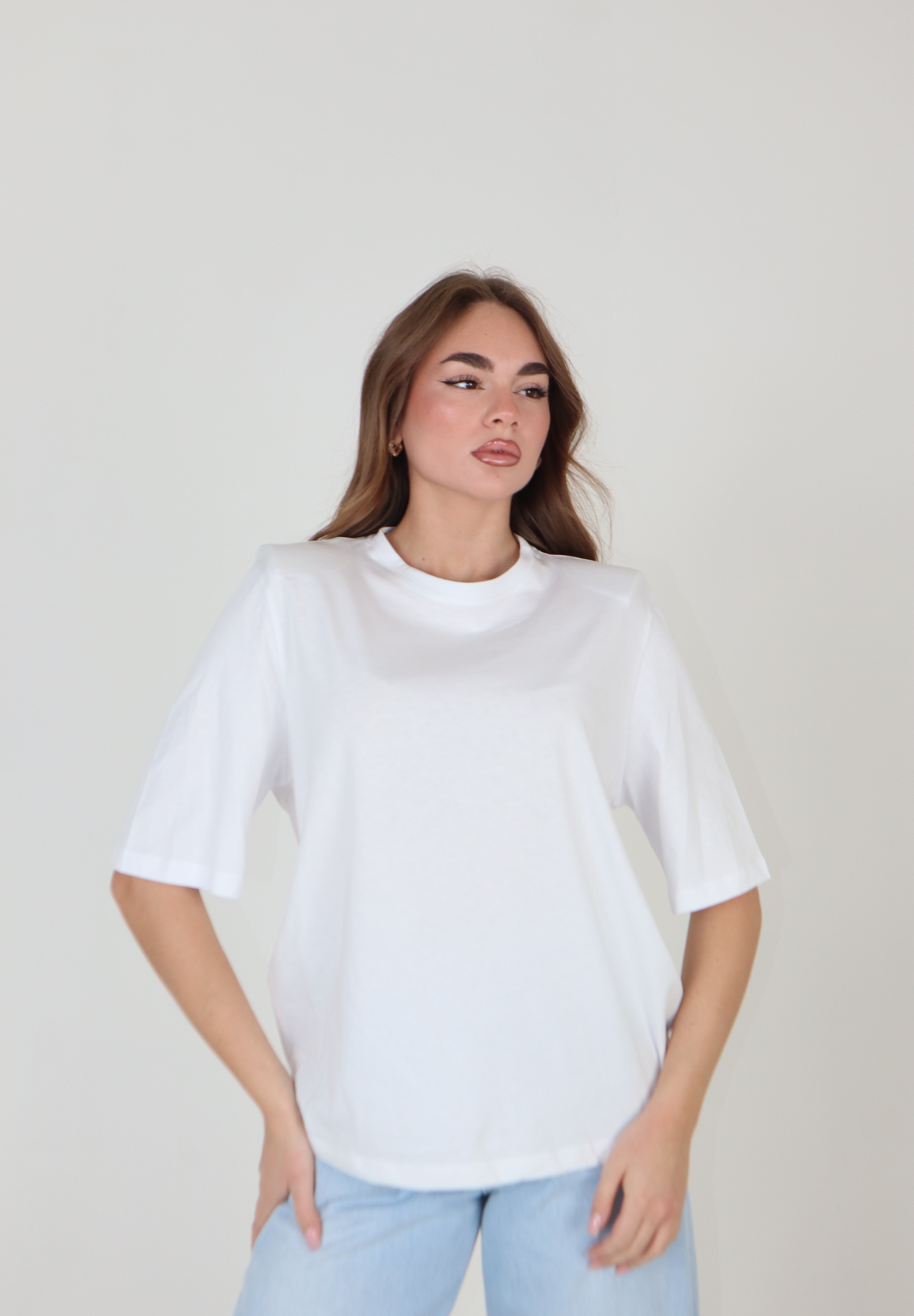 T-SHIRT SPALLINE COLORS BIANCO