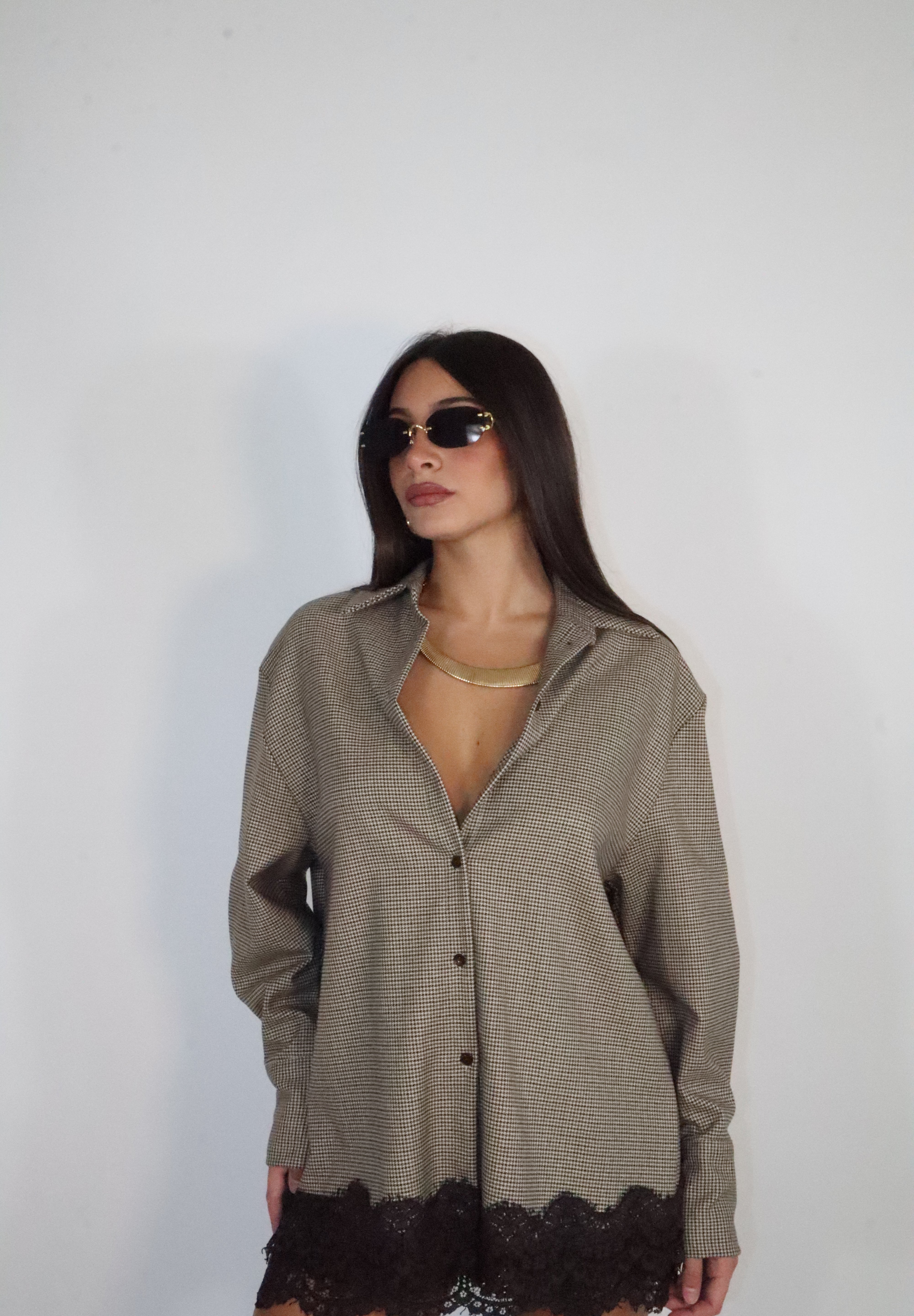 CAMICIONE EVA PIZZO E CHECK