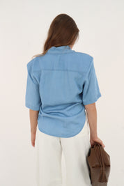 CAMICIA DENIM TENCEL