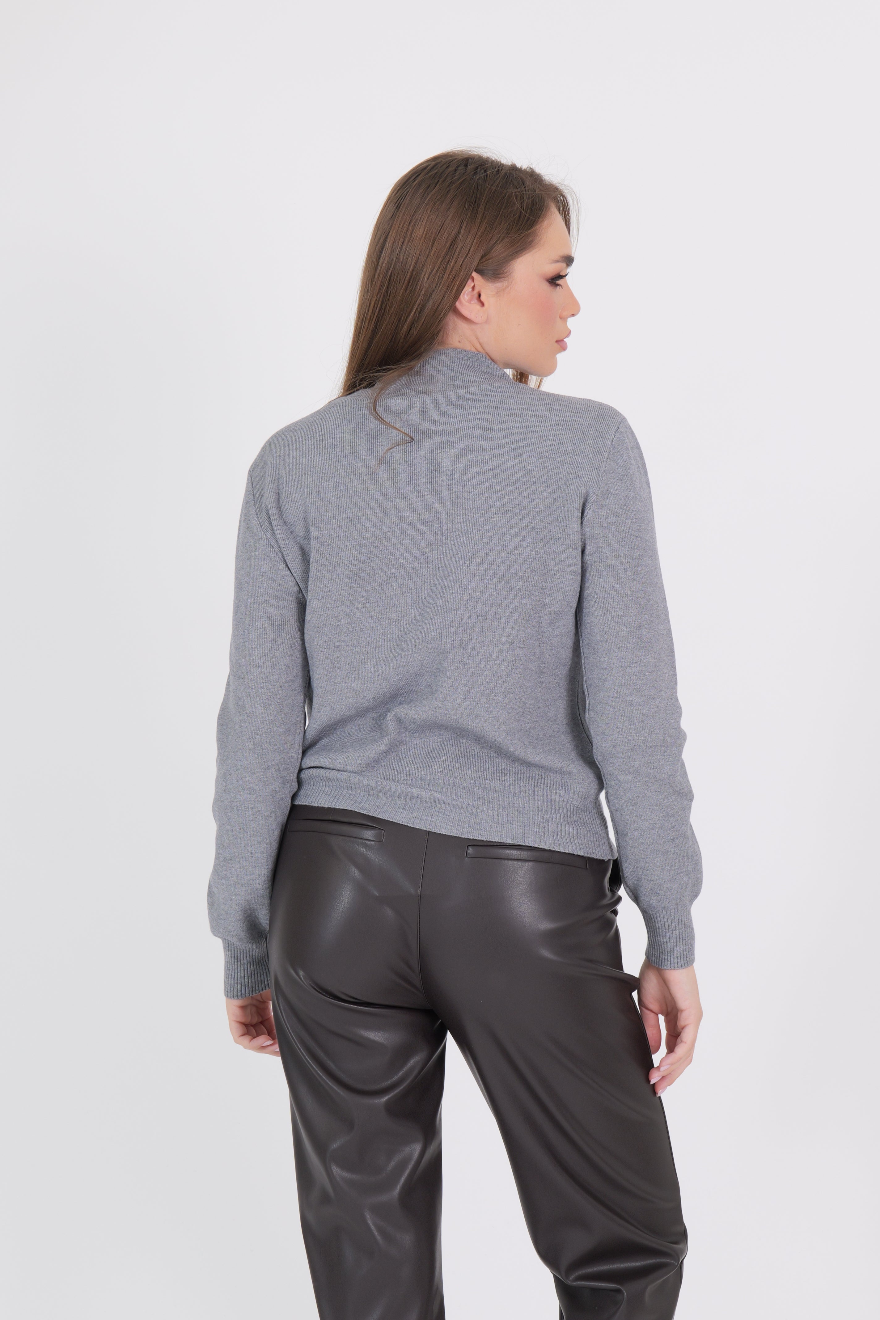 PULL ROUCHES GRIGIO
