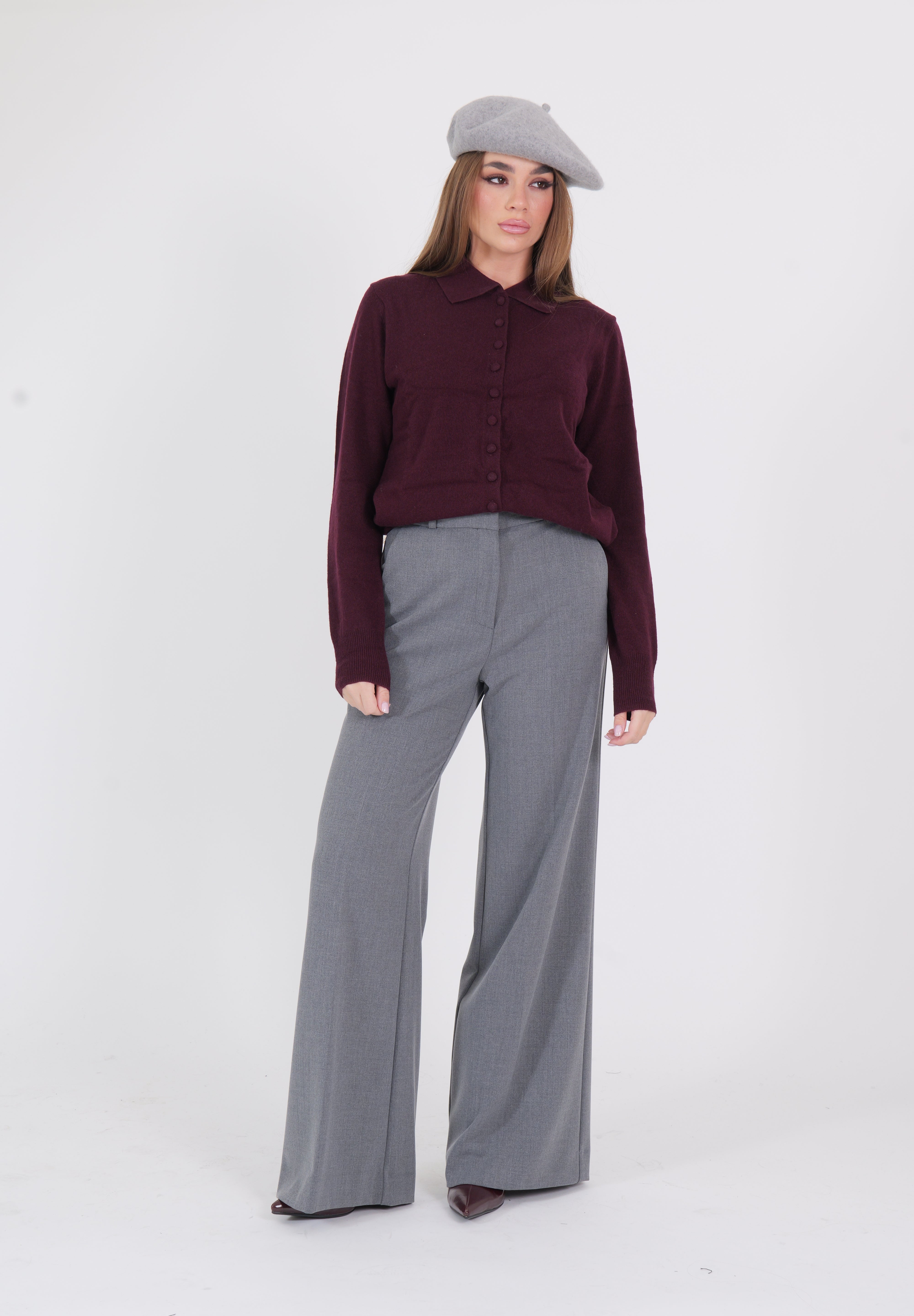 PANTALONE ANA PALAZZO GRIGIO HAVEONE