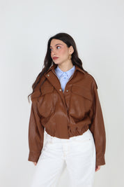 JACKET AVIATORE TABACCO