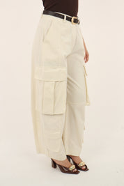 PANTALONE CARGO BURRO