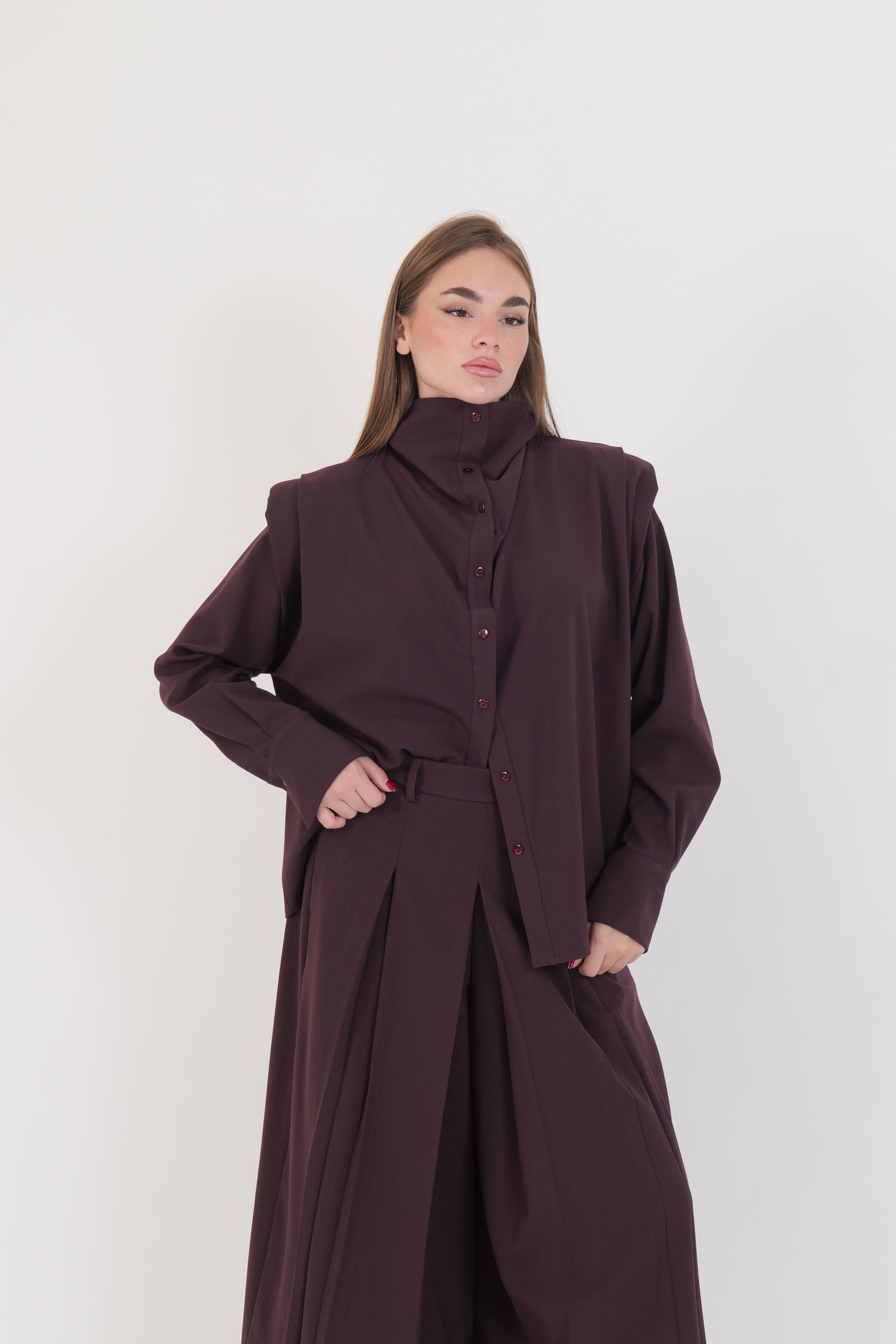 CAMICIA MARANT BORDEAUX