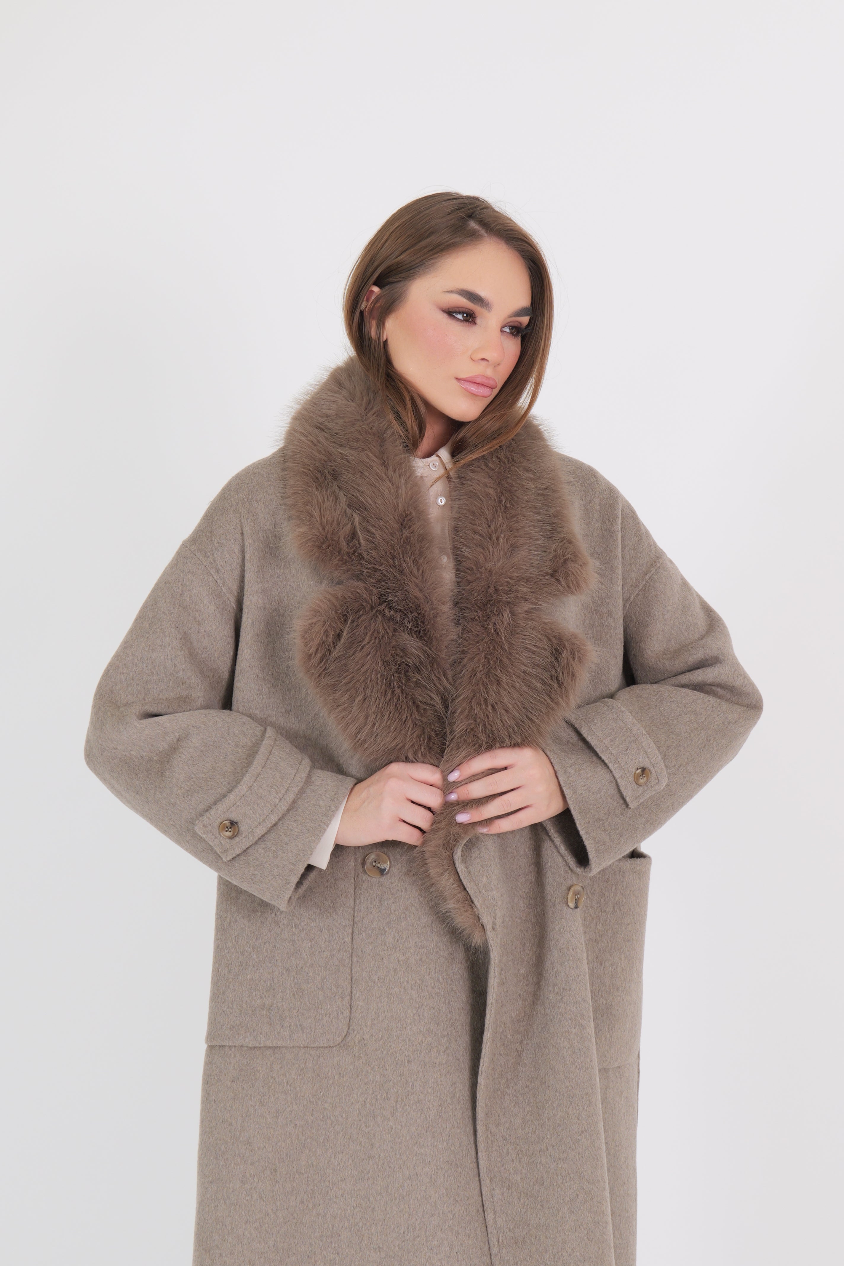 CAPPOTTO LUNGO LONDON SABBIA