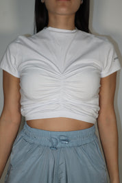 T SHIRT CROP DRAPPEGGIO