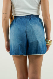 SHORT CHAMBRY BLU