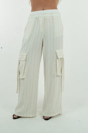 PANTALONI CARGO GESSATO
