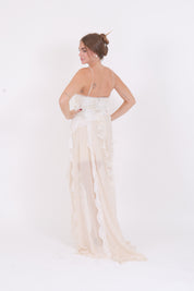 SLIP DRESS IRIS ALMOND