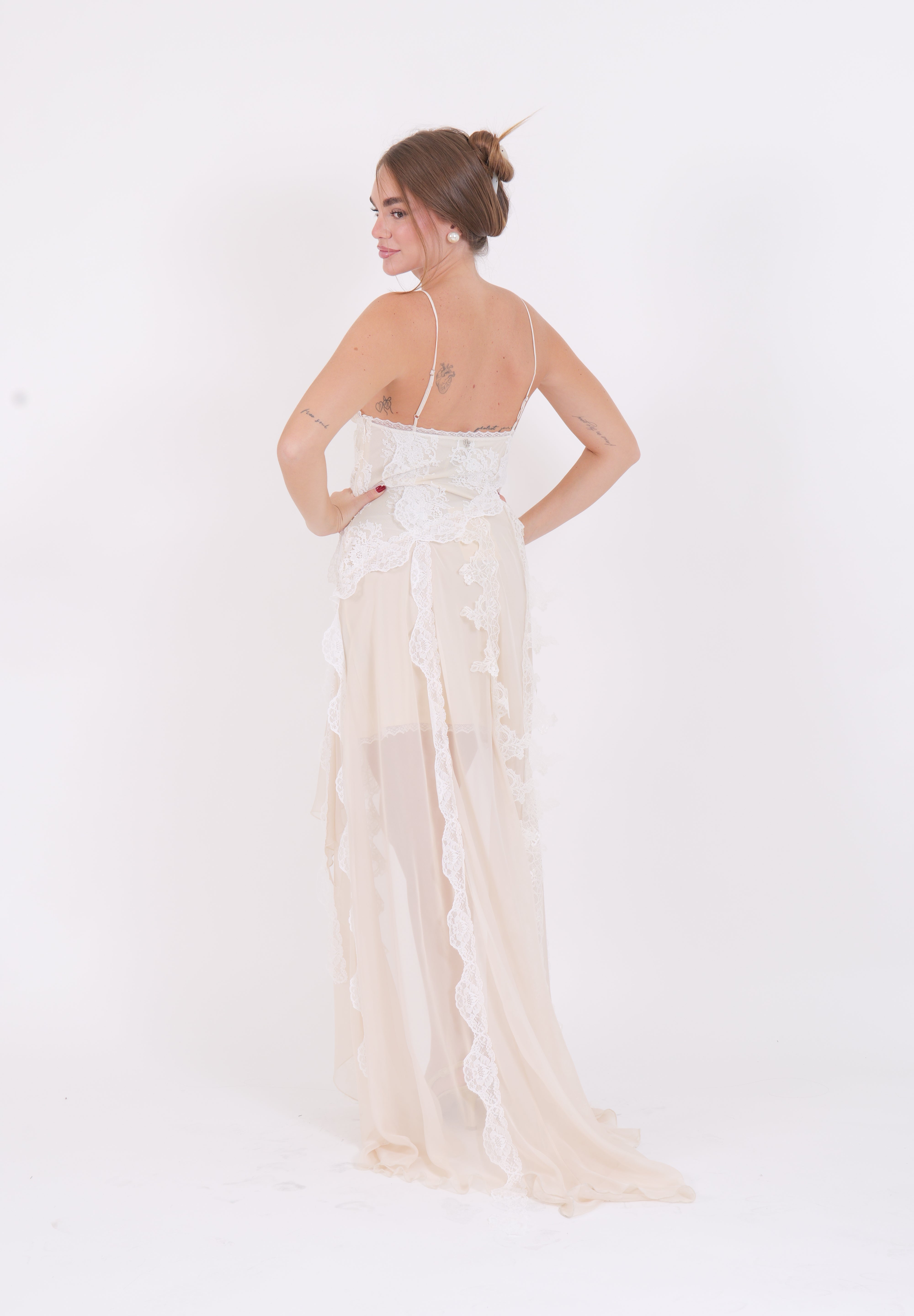 SLIP DRESS IRIS ALMOND